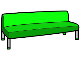Green Motif Chaise Lounge Icon