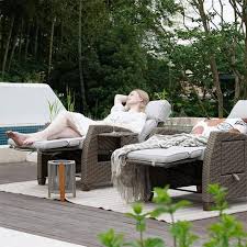 Grand Patio Recliner Pe Wicker
