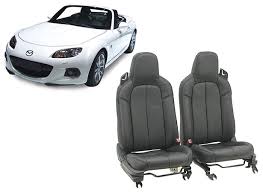 Black Leather Seat Covers For Mazda Mx5