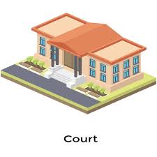 Icon Of Court Building Vector Images