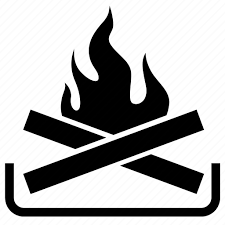 Fire Fireplace Icon On