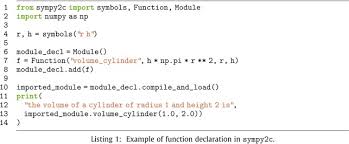 Sympy2c From Symbolic Expressions To