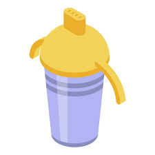 Baby Sippy Cup Icon Isometric Of Baby