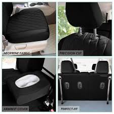 Fh Group Neoprene Custom Fit Seat Covers For 2016 2022 Honda Pilot 26 22 6 Full Set Black