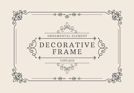 Decorative Border Elegant Frame With