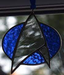 Stained Glass Star Trek Badge Starfleet