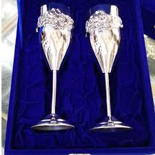 Puran Hallmark Silver Wine Glasses