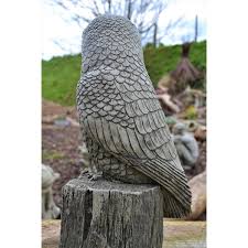 Bernie The Barn Owl Stone Garden Ornament