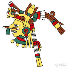 Head Of Ancient Mexican Aztec God Or