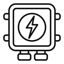 Switch Junction Box Icon Outline Vector