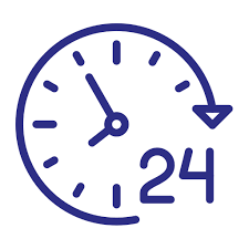 24 Hours Free Time And Date Icons