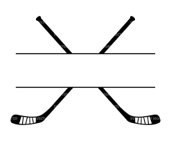 Hockey Sticks Monogram Svg Hockey Split
