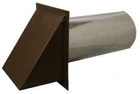 Wall Vent Brown 6 Inch With Damper