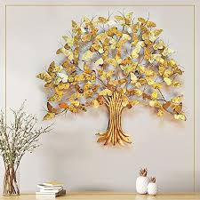 Wall Art Tree Buy Golden Wall Hanging