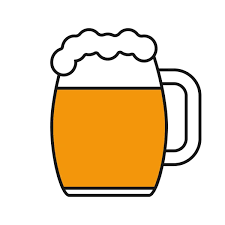 Toasting Beer Glasses Icon Stock Vector