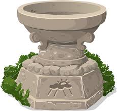 Fantasy Shrine Fountain Free Vector