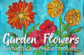 Draw Paint Garden Flowers