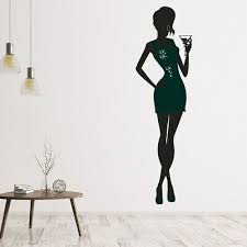 Dark Green Dress Fashion Wall Decal