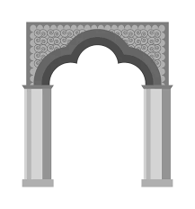Arch Vector Icon Isolated Stock Vector