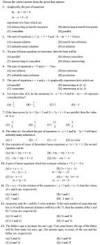 Linear Equations Quadratics Math