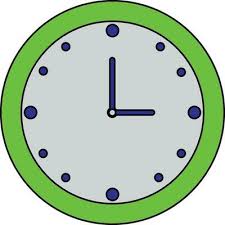 Wall Clock Icon In Color And Stroke For
