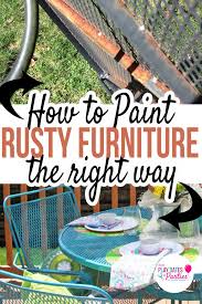 How To Paint Rusted Patio Furniture