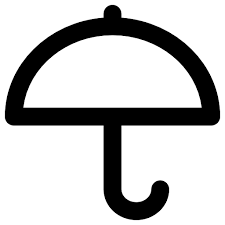 Umbrella Vector Market Bold Rounded Icon