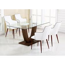Capri Clear Glass Dining Table With Chairs
