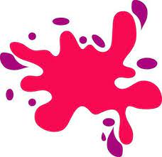 Pink And Red Color Splash Icon Or
