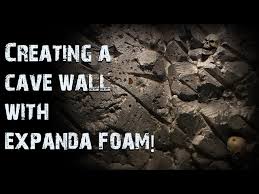 Create A Faux Rock Wall With Foam In A