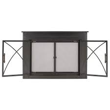 Pleasant Hearth Albus Collection Fireplace Glass Door Small