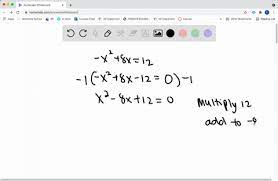 Solved Solve The Quadratic Equation By