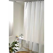 X 78 In White Bath Shower Curtain