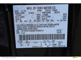 2006 F150 Color Code Ua For Black Photo