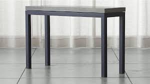 Parsons Black Console Table With Grey