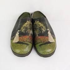 Garden Monet Painted Rubber Clog Size