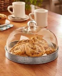 Glass Dome Cover Cookies Cake