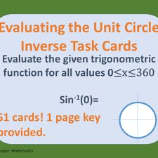 Unit Circle Trig Inverse Degrees