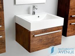Wall Mounted Vanity Unit Antique Wood