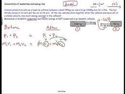 Energy Lost In An Inelastic Collision