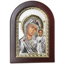 Virgin Mary And Baby Icon