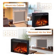 23 Electric Fireplace Insert Wall
