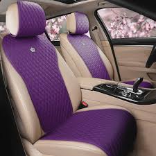 Red Rain Purple Car Seat Cover Leather