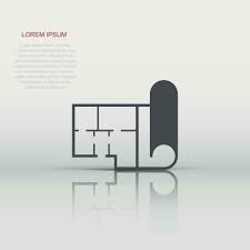 House Plan Icon Logo Vector