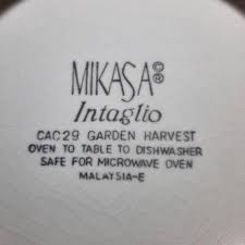 Mikasa Intaglio Garden Harvest Pattern