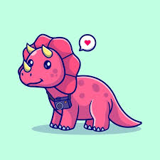 Free Vector Cute Triceratops Dino