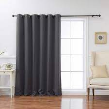 Dark Grey Grommet Blackout Curtain