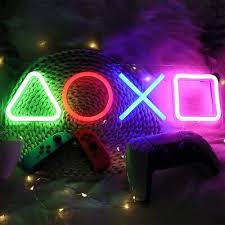 Game Icon Neon Sign Light Led Lamp Wall