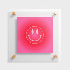 Smiley Face Floating Acrylic Print