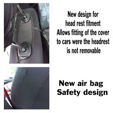 Grey Pvc Leather Look Car Seat Covers